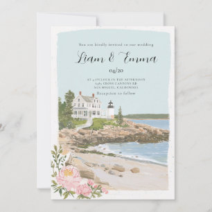 Faire-part de mariage de la côte du Maine