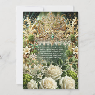 Faire-part de mariage de la Couronne forestière en