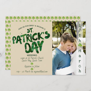 Faire-part de mariage de la Saint Patrick - AJOUTE