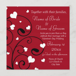 Faire-part de mariage de la Saint-Valentin