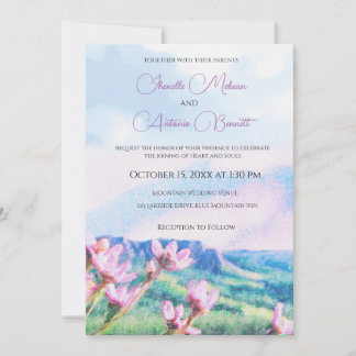 Faire-part de mariage de l'aquarelle
