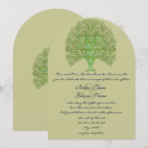 Faire-part de mariage de l'arbre d'amour de la spi