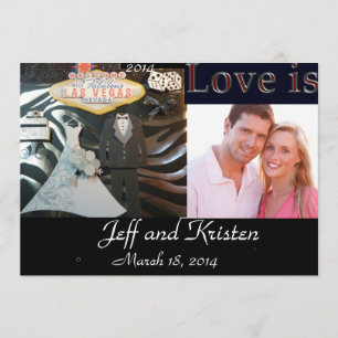 Faire-part de mariage de Las Vegas 2014