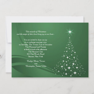 Faire-part de mariage de l'esprit de Noël