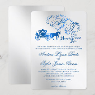 Faire-part de mariage de livre Silver Enchanted