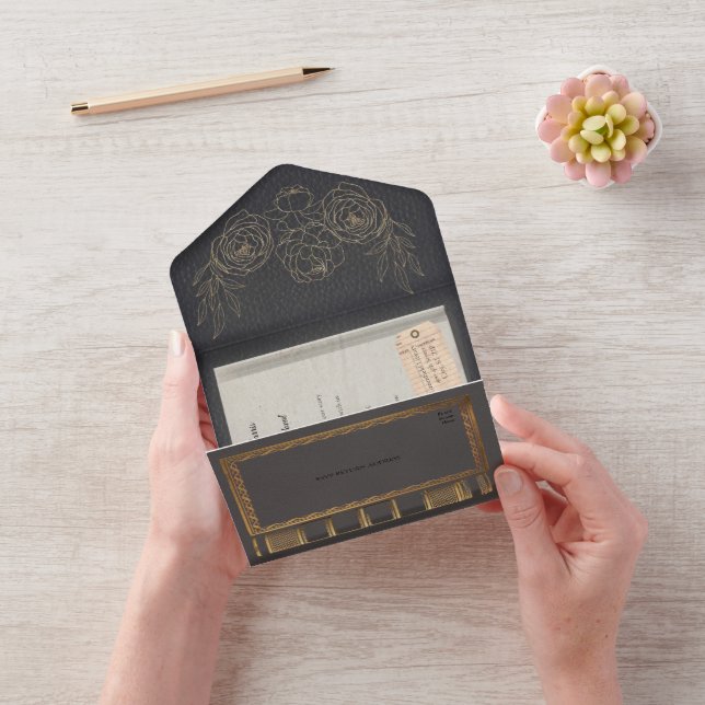 Faire-part de mariage de livres de bibliothèque Ro (Vidéo)