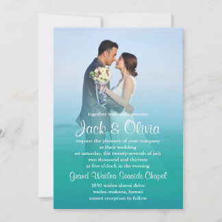 Faire-part de mariage de l'océan