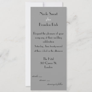 Faire-part de mariage de logo moderne