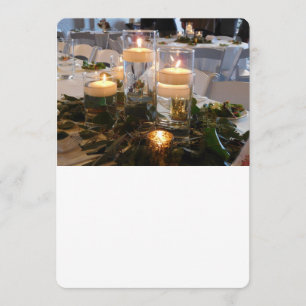 Faire-part de mariage de lueur d'une bougie