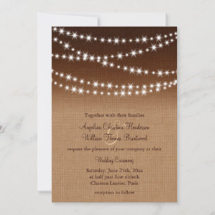 Faire-part de mariage de lumières de Twinkle sur B