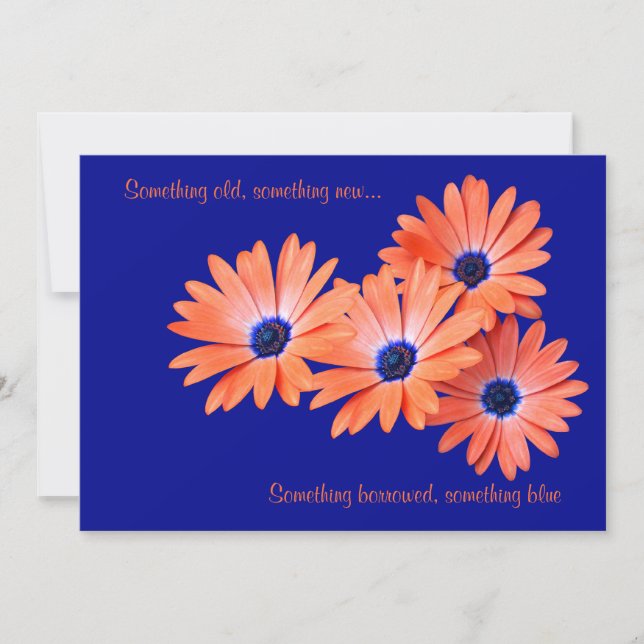 Faire-part de mariage de marguerite personnalisabl (Devant)