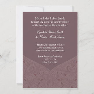Faire-part de mariage de Mauve Tone Earth