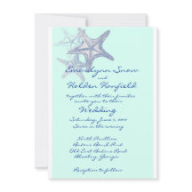 faire-part de mariage de mer bleu