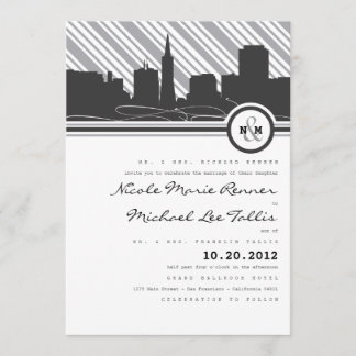 Faire-part de mariage de monogramme de San