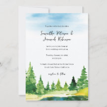 Faire-part de mariage de montagne
