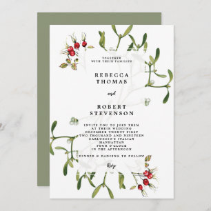 faire-part de mariage de noël