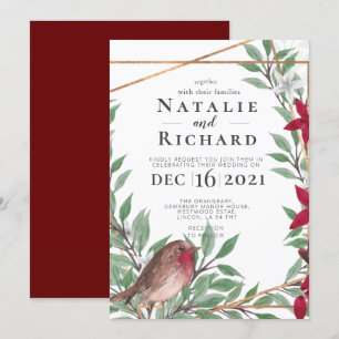 faire-part de mariage de Noël