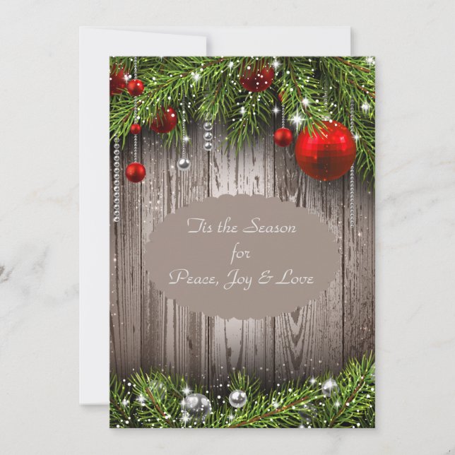 Faire-part de mariage de Noël russe (Devant)