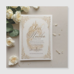 Faire-part de mariage de nuit étoilée céleste