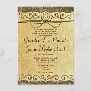 Faire-part de mariage de papier Vintage pour la ch