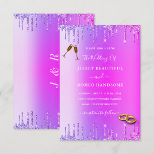 Faire-part de mariage de Parties scintillant de Ne