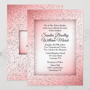Faire-part de mariage de Parties scintillant Roses