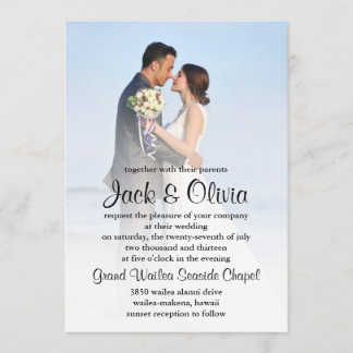 Faire-part de mariage de plage
