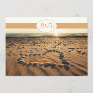 faire-part de mariage de plage