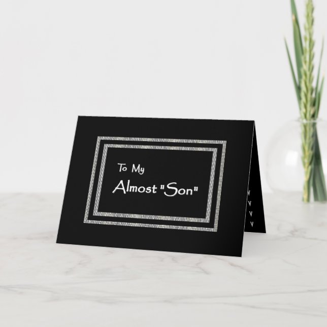 FAIRE-PART DE MARIAGE de porte-anneau STEPSON (Devant)