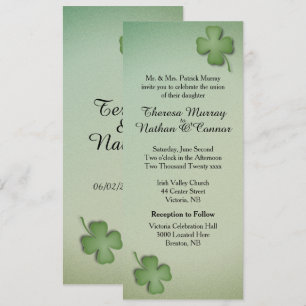 Faire-part de mariage de rêve irlandais
