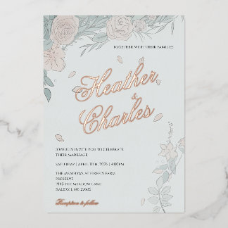 Faire-part de mariage de sérénité