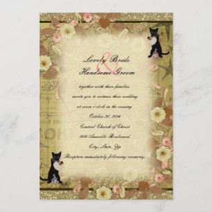 Faire-part de mariage de style Collage pour les am