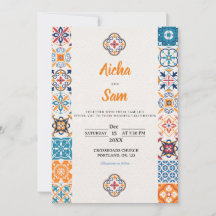 Faire-part de mariage de style mexicain - Entièrem