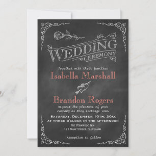 Faire-part de mariage de tableau de bord de corail