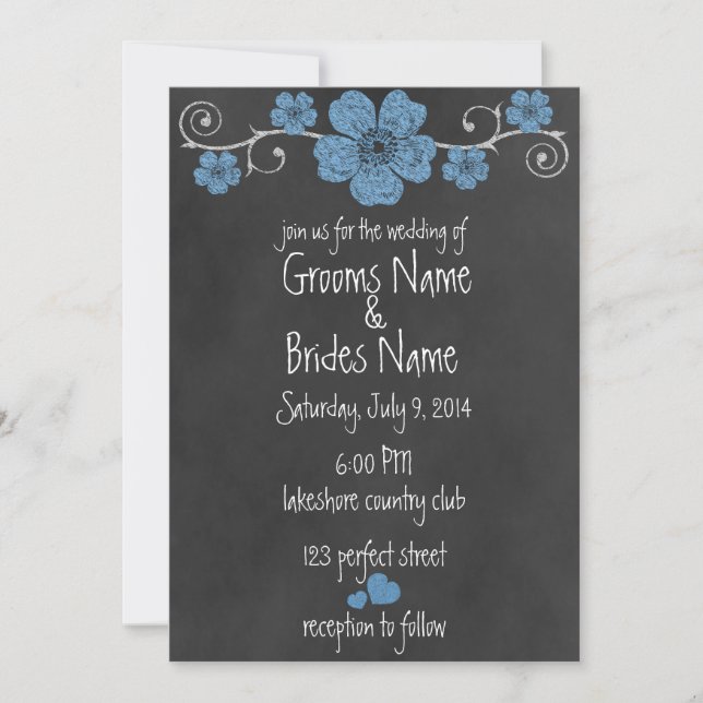 Faire-part de mariage de tableau rouge Rose sauvag (Devant)