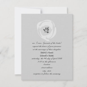 Faire-part de mariage de Tulipe blanche