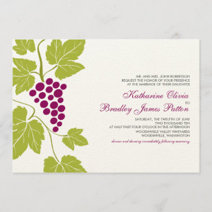 Faire-part de mariage de vignes