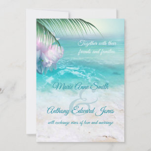 Faire-part de mariage D'EAUX OCÉANIQUES ÉPARGNANTE
