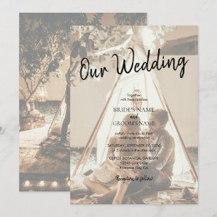 Faire-part de mariage décolorés avec vos propres p