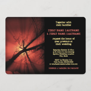 Faire-part de mariage des Branches sombres