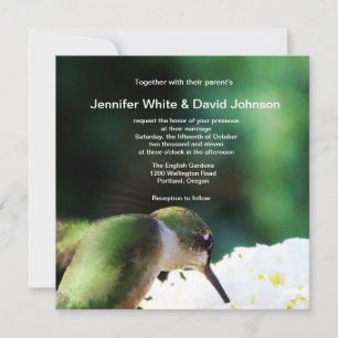 Faire-part de mariage des colibris