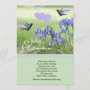 Faire-part de mariage des colibris