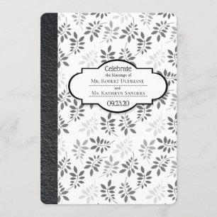 Faire-part de mariage des enseignants ou des étudi