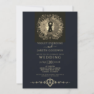 Faire-part de mariage des étoiles de la lune de so