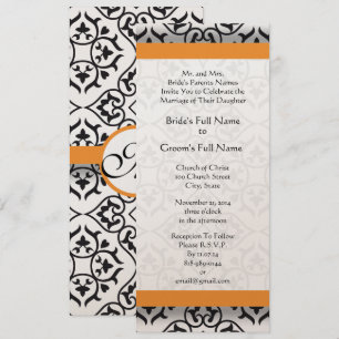 Faire-part de mariage des fils Damas de nouvelles 