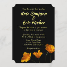 Faire-part de mariage des papillons de Californie
