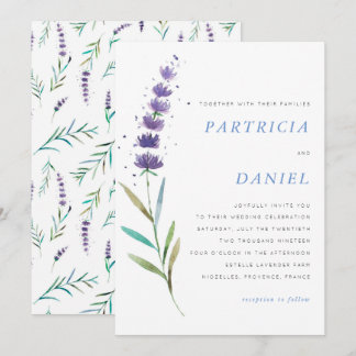 Faire-part de mariage d'été provincial