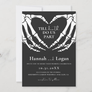 Faire-part de mariage d'Halloween, Mariage gothiqu
