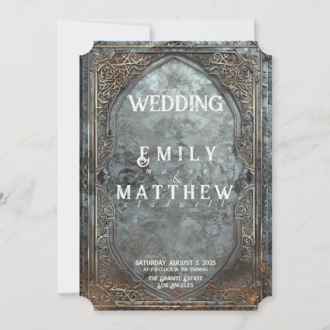 Faire-part de mariage d'Imaginaire Dwarven Splendo (Devant)