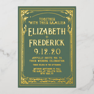 Faire-part de mariage d'impression vintage